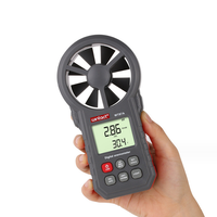 Anemómetro digital WT87A, medidor de velocidad del viento, mide la velocidad del viento, temperatura, termómetro de velocidad del aire, medidor de viento