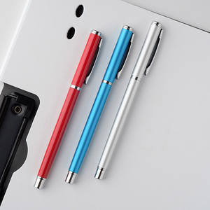 Роскошная профессиональная элегантная промо-черная металлическая шариковая ручка с логотипом, фирменная гелевая ручка из алюминиевого сплава - Product Image 4