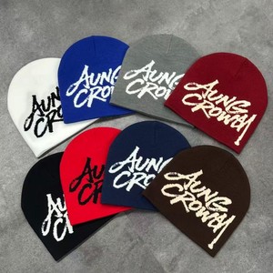 Aung Crown High Quality Unisex Jacquard <strong>Beanie</strong> Hats Acrylic Fabric Custom Logo Winter Keep Warm Knitted <strong>Beanies</strong> - Product Image 2