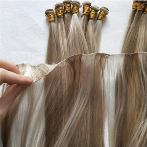 ต่อผมแบบแฮนด์ไทด์ ยี่ห้อ Jasmine Beauty สีบลอนด์ฟอก ขายดี ผมเรียงเส้นสวย 100% เรมี่แฮร์ แท้จากธรรมชาติ ขายส่ง - Product Image 6