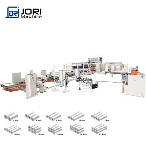 Automatically toilet tissue paper embossing cutting manufacturing non stop toilet paper making machine