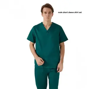 ملابس طبية عالية الجودة بأسعار الجملة، زي مستشفى من القطن 190 جرام، ملابس طبية للرجال والنساء، أطقم موحدة للجنسين - Product Image 6