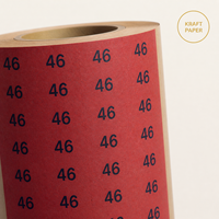 Autocollants en papier kraft écologiques imperméables avec découpe et impression couleur, personnalisables avec votre design et votre logo, pour l'emballage