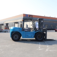 Chariot élévateur diesel robuste de 8 tonnes (8 000 kg) avec moteur IC puissant, chariot élévateur industriel contrepoids