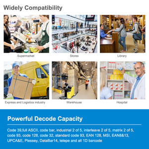 Netum M8 không dây cầm tay máy quét mã vạch 1D 2D QR Đầu đọc <span class=keywords><strong>laser</strong></span> với USB & Com giao diện trong kho - Product Image 6