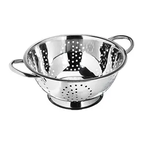 Wholesale supplier cooking tool small hole design stainless steel colander Decorative customized logo print