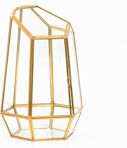 Einzigartiges Art-Deco-Design-Glaster rarium für Pflanzen Eintüriges Ökosystem-Display für Hochzeits-Innen-Tisch dekoration - Product Image 1