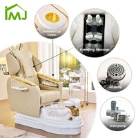 Fauteuil de pédicure électrique avec spa pour les pieds, massage et pompe de vidange pour salon de manucure