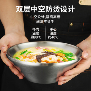 <b>Tall</b> V-Shaped Stainless Steel Bowl Golden Finish For Salad Soup Rice Party Use - Product Image 4