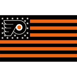 Banderas de los Equipos de la NHL, Fabricadas en China, Venta al por Mayor, Bandera de los Philadelphia Flyers de 3x5 pies, Impresa por Ambos Lados, para Exteriores, con 2 Ojales - Product Image 2