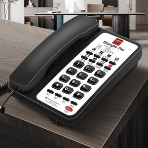 Fabricante Precio bajo Hotel Habitación Teléfono Botón grande Teléfono <span class=keywords><strong>fijo</strong></span> analógico Hotel Teléfono con LOGO FICAN605 - Product Image 6