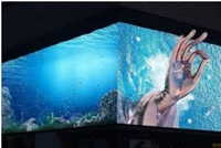 Affichage LED incurvé 3D à vision directe P8 pour l'extérieur, installation fixe, panneau d'affichage pour la publicité extérieure des centres commerciaux