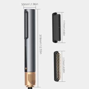 Nouvelle brosse lissante électrique à faible bruit, haute vitesse, double usage (humide et sec), 1500W, plaques en titane, écran LCD, température réglable - Product Image 1