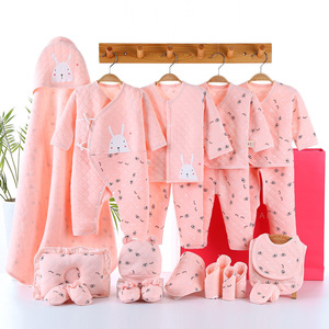 Otoño e invierno engrosado recién nacido mes completo bebé reunión regalo recién nacido caja de regalo conjunto algodón Bebé Ropa bolsa de regalo - Product Image 1
