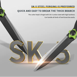<span class=keywords><strong>Pas</strong></span> <span class=keywords><strong>cher</strong></span> haute dureté lame antidérapant long manche sécateur SK5 acier portable durable arbre haie sécateur ciseaux - Product Image 5