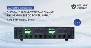 MATRIX 3600W 100V 36A แหล่งจ่ายไฟแบบตั้งโต๊ะแบบปรับได้หลายช่องสัญญาณสำหรับใช้ในห้องปฏิบัติการ - Product Image 2