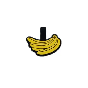 OKSILICONE Venda quente Banana Forma Silicone personalizado Collar Tag Pet ID Para Marcador Informação Pet Acessórios