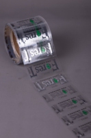 Etiquetas Adhesivas Personalizadas para Alimentos, Impresión Impermeable, Logotipo en Lámina Plateada, Etiquetas para Botellas, Vinilo, Etiqueta Especial para Productos