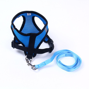 <span class=keywords><strong>Harness</strong></span> Vest Anjing Kucing Bahan Jaring Lembut Tanpa Tarik, Tali Dada, Tali Jalan-Jalan Anjing - Product Image 4
