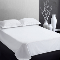 Ensemble de literie d'hôtel personnalisé, écologique, 5 étoiles, Hilton, blanc uni, 100% coton, 400TC, taille King Queen