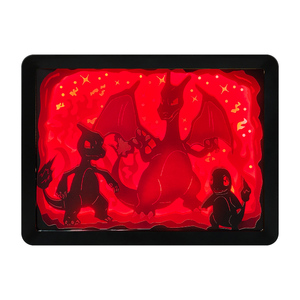 Cadeau de noël 3D Anime veilleuse USB télécommande LED boîte à lumière cadeau créatif pour enfants chambre décoration papier découpé boîte à lumière - Product Image 1