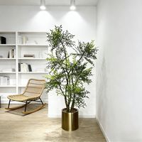 Arbre artificiel Nandina en pot de 230 cm, design personnalisé, qualité supérieure, décoration d'angle pour la maison ou le bureau, plantes vertes artificielles Nandina