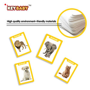 Custom Educatief Papier Engels Leren Nemen Flash Cards Spel Met Doos Fruit Dierlijke Plantaardige Kleur Voor Studenten Kinderen - Product Image 5