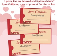 Coupon d'amour personnalisé pour la Saint-Valentin, bon d'amour romantique, certificat cadeau amusant, cadeau romantique pour anniversaire, mariage, fête