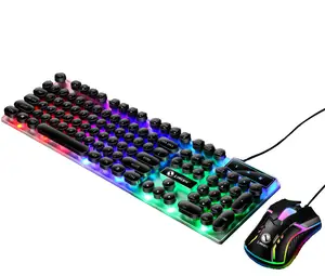 Novo OEM personalizado teclado mecânico do jogo do RGB de 104 teclas com fio USB-C Anti-Ghosting Backlit ABS Material Número Aplicações