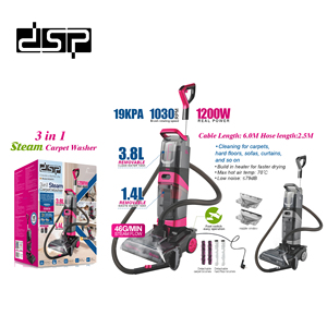 Nettoyeur de <span class=keywords><strong>tapis</strong></span> à vapeur 3 en 1 DSP OEM en gros, 1000W-1200W, multifonctionnel, <span class=keywords><strong>aspirateur</strong></span> pour sols, nettoyeur de <span class=keywords><strong>tapis</strong></span> - Product Image 1