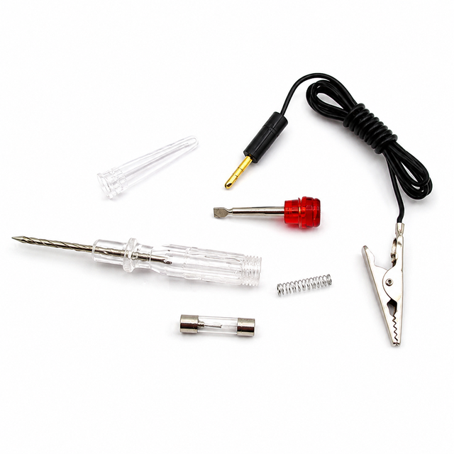 Automotive Battery Tester DC with Alligator Clip Crocodile Clip Bulb Light Automotive Circuit Probe for Launch X431 Pro Elite