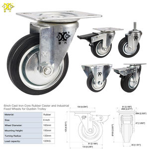 Hot Sale Custom ized 2/<span class=keywords><strong>5</strong></span>/6/8 Zoll aufblasbare Gummi Hochleistungs-Lenkräder für Hotel gepäckwagen OEM - Product Image 3