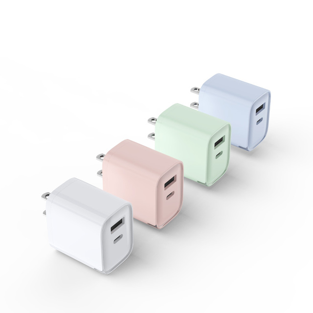 Hot Sell Wall Charger PD 25W Fast Charger USB A Type C Double Port Mobile Phone US AU Adapter Charger