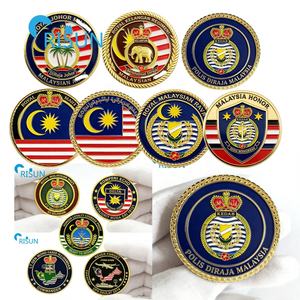 Monedas Conmemorativas Personalizadas de las Fuerzas Armadas de Malasia, Recuerdos con Mapa de la Bandera de Malasia, Moneda de Desafío Personalizada de Malasia - Product Image 1