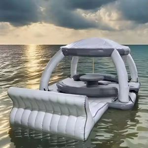 <span class=keywords><strong>Plateforme</strong></span> flottante <span class=keywords><strong>gonflable</strong></span> personnalisée avec toit, île flottante <span class=keywords><strong>gonflable</strong></span> pour la natation, quai pour les sports aquatiques - Product Image 4