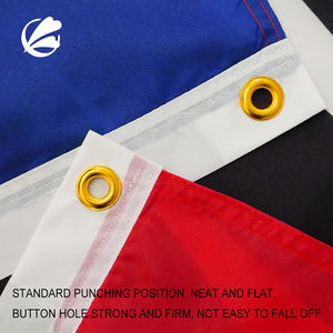 Banderas impresas digitales de poliéster con logotipo personalizado para uso promocional en exteriores de todos los países - Product Image 2