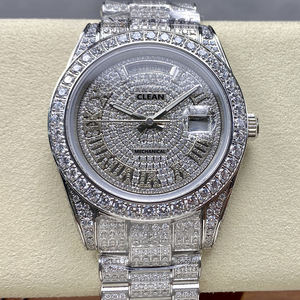 Luxury Hip Hop Iced Out Watch Pass Diamond Tester VVS1 Moissanite Automatic Mechanical Wrist Watches For Men - Product Image 1