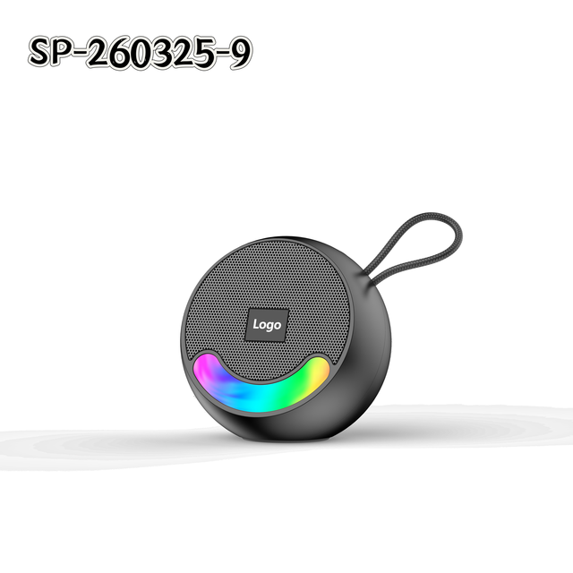 SP-260325-9 RGB Bluetooth Speaker, Portable Round Wireless Speaker for Outdoor Home