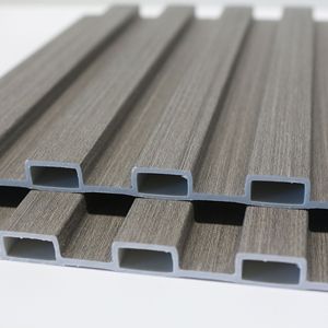 Grande planche murale à la mode bambou <span class=keywords><strong>bois</strong></span> WPC <span class=keywords><strong>treillis</strong></span> épissage fond <span class=keywords><strong>mur</strong></span> gaufré forme PVC commerce extérieur <span class=keywords><strong>treillis</strong></span> bloquant les couleurs - Product Image 6