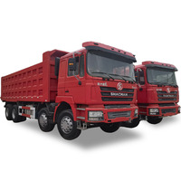 Camion benne d'occasion Shacman F3000 Diesel Euro 2 FAST 400HP 8x4 Conduite à gauche Weichai