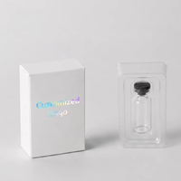 Pack d'échantillons personnalisé de petite taille, flacon de 3 ml, boîte en carton avec plateau d'insertion, emballage personnalisé, échantillon gratuit en stock
