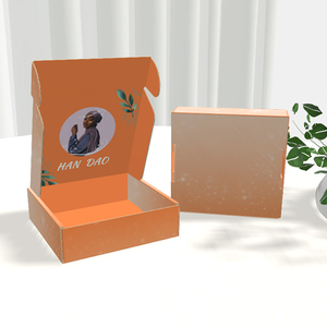 Custom Logo Colored Printed Cardboard Carton Box Mailer Hat Clothing Shoe Shipping Mailer Corrugated Packaging Box