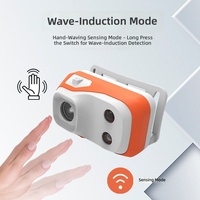 Linterna frontal con clip para gorra de ciclismo, recargable, con sensor de ondas, ajustable a 90 grados, linterna LED para bicicleta, correr, pescar, acampar, actividades al aire libre