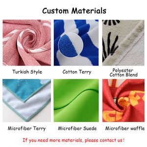 ผ้าขนหนูผ้าฝ้ายเทอร์รี่/ไมโครไฟเบอร์ออกแบบได้ตามต้องการพร้อมโลโก้ฤดูร้อนผ้าขนหนูชายหาดสำหรับใช้ในยิมเล่นกีฬา - Product Image 5