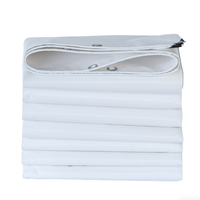 Bâche en tissu enduit de PVC vinyle imperméable, résistante, en polyester durable, de qualité industrielle