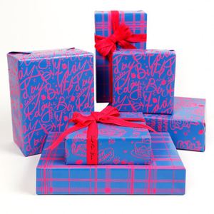 Usine en gros 80g papier d'emballage cadeau de luxe personnalisé de Noël 43*300cm papier d'emballage pour l'emballage - Product Image 6