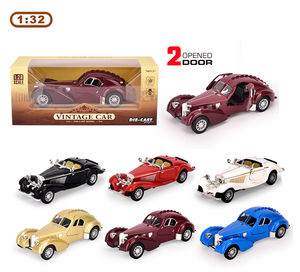 Modelo de Auto Clásico Vintage Merced-Ben & Buga a Escala 1:28, de Aleación Fundida a Presión, con Sonido y Luz, Juguete de 2 Puertas con Mecanismo de Retroceso - Product Image 5