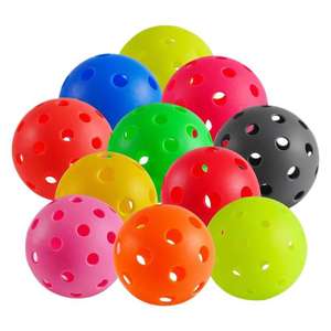 Мячи для пиклбола с настраиваемым логотипом, 40 отверстий, из TPE/PE, высококачественные, прочные, портативные, для развлечений и тренировок - Product Image 2
