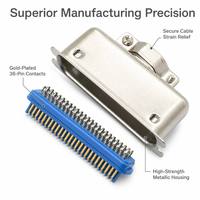 Connecteur D-SUB mâle mono-cœur série 57 avec coupelle à souder, grand capot en alliage de zinc, blindé pour contrôle industriel et automatisation