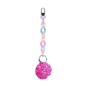 Jouet en osier coloré pour perroquet, pour stimulation mentale, avec suspension à <span class=keywords><strong>pendule</strong></span>, à mâcher, décoration de cage - Product Image 6